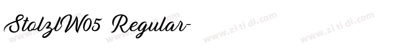 StolzlW05 Regular字体转换 StolzlW05 Regular字体转换